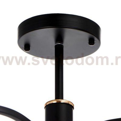 Люстра 86502/5 E27 40Вт черный-золото 70,5х70,5х39 см