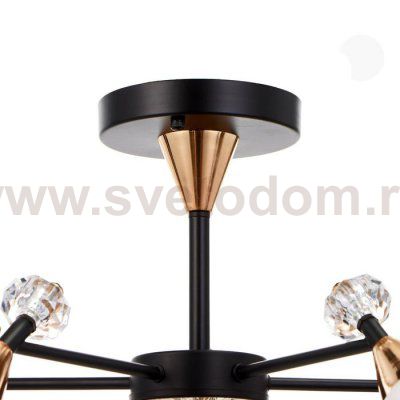 Люстра 86505/5 E27 40Вт черный-золото 70х70х53 см