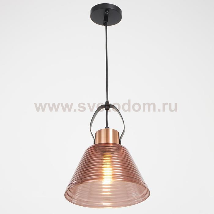 Светильник 88503/1 E27 40Вт красная медь-черный 22,5х22,5х27-127 см