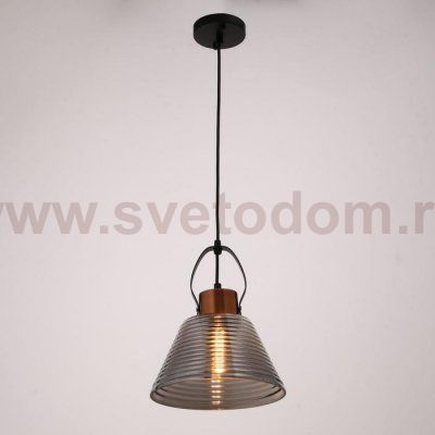 Светильник 88504/1 E27 40Вт черный-золотая медь 22,5х22,5х27-127 см