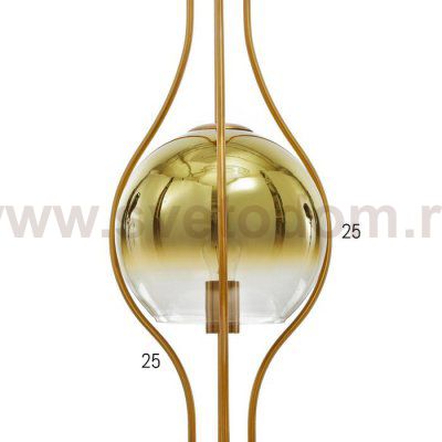 Светильник 88509/1 E27 40Вт золото 26х26х70-170 см