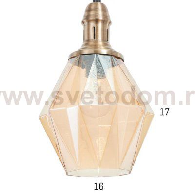 Светильник 88515/1 E27 40Вт золото 16х16х30-130 см