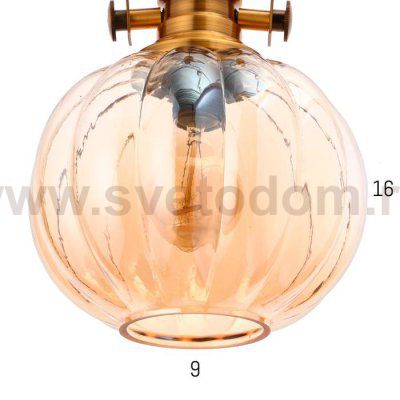 Светильник 88516/1 E27 40Вт бронза 20х20х33-133 см