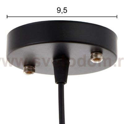 Светильник 34522/1 E27 40Вт черный-розовое золото 19х19х36-136 см