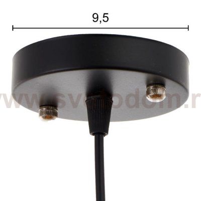 Светильник 34523/1 E27 40Вт черный-розовое золото 25х25х27-127 см