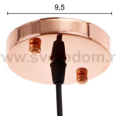 Светильник 34525/1 E27 40Вт розовое золото 17,5х17,5х20-120 см