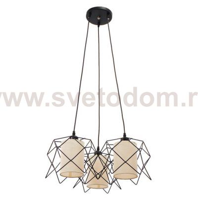 Светильник 34526/3 E27 40Вт черный 50х50х21-121 см