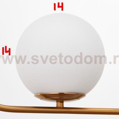 Светильник 34528/3 E27 40Вт золото 80х15х25-125 см