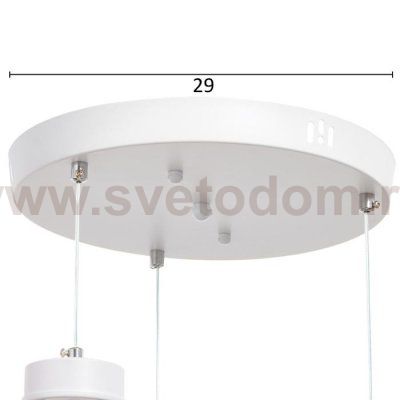 Люстра 59912/3 LED 90Вт 4000К 6000К белый 44х44х26-106 см