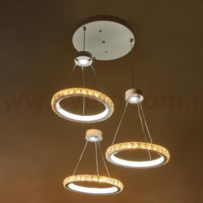 Люстра 59912/3 LED 90Вт 4000К 6000К белый 44х44х26-106 см