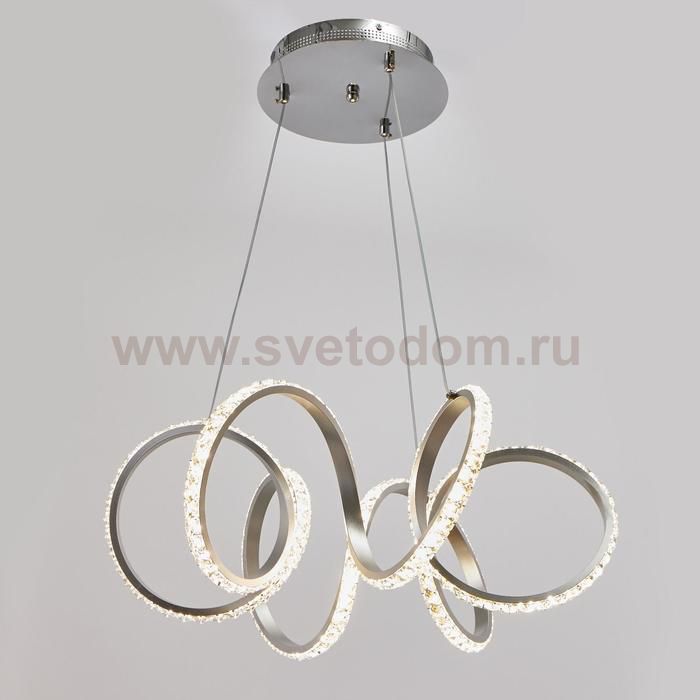 Люстра 59915/1 LED 72Вт 4000К серебро 71х71х20-102 см