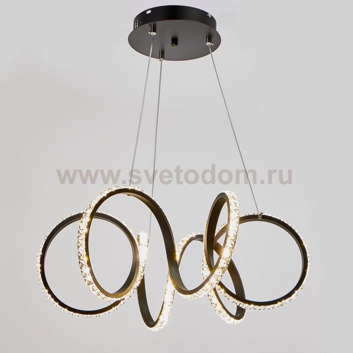 Люстра 59916/1 LED 72Вт 4000К черный 50х50х20-102 см