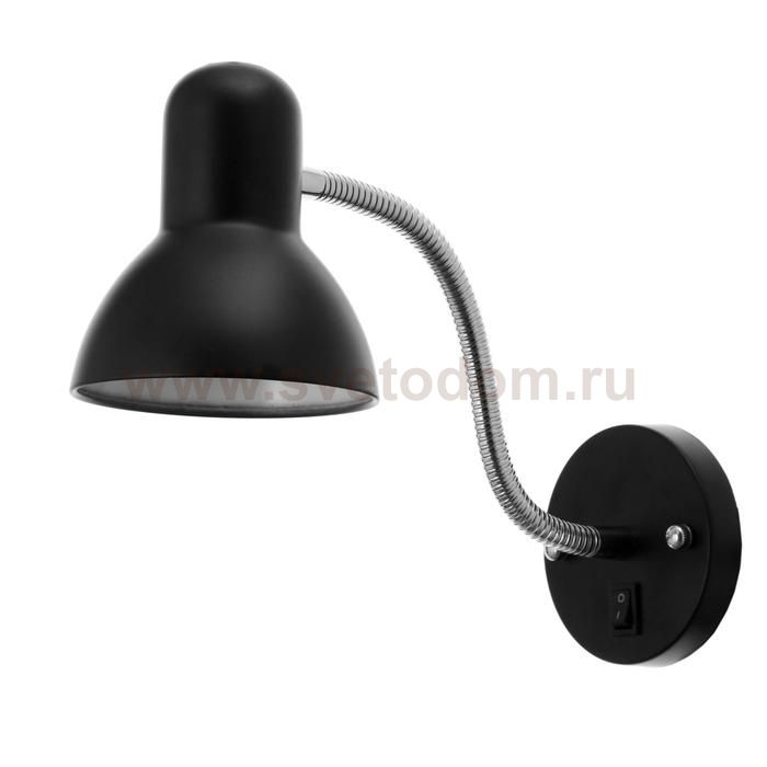 Спот 87905/1 E27 40Вт черный 11,5х36х13 см