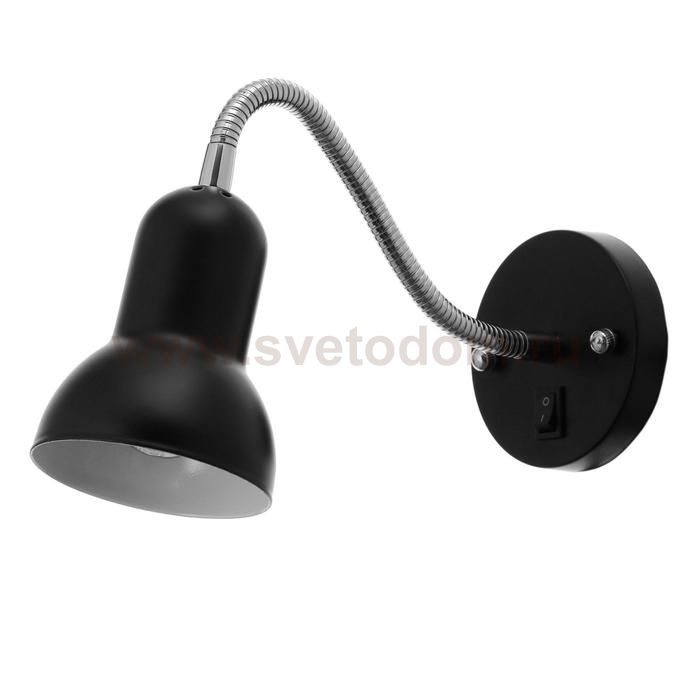 Спот 87907/1 E27 40Вт черный 10х39х13 см