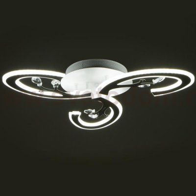 Люстра с ПДУ 71159/3 LED 108Вт диммер 3000-6000К белый 52х52х10 см