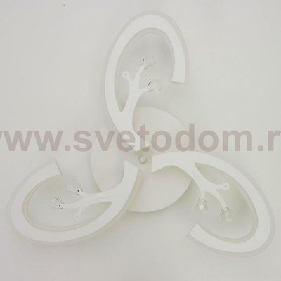 Люстра с ПДУ 71159/3 LED 108Вт диммер 3000-6000К белый 52х52х10 см