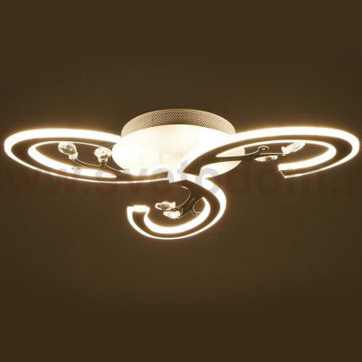 Люстра с ПДУ 71159/3 LED 108Вт диммер 3000-6000К белый 52х52х10 см