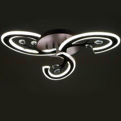 Люстра с ПДУ 71160/3 LED 108Вт диммер 3000-6000К кофе 52х52х10 см