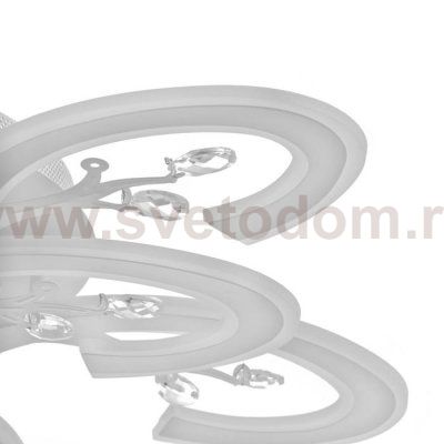 Люстра с ПДУ 71161/9 LED 324Вт диммер 3000-6000К белый 80х80х16 см