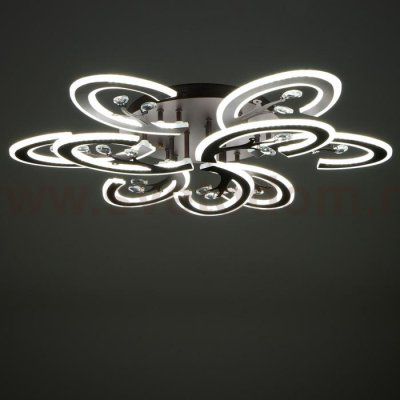 Люстра с ПДУ 71162/9 LED 324Вт диммер 3000-6000К кофе 80х80х16 см