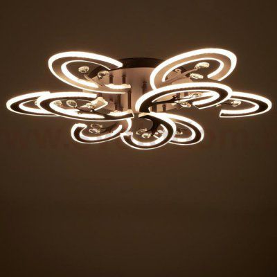 Люстра с ПДУ 71162/9 LED 324Вт диммер 3000-6000К кофе 80х80х16 см