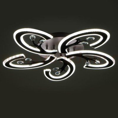 Люстра с ПДУ 71164/5 LED 180Вт диммер 3000-6000К кофе 61х61х10 см