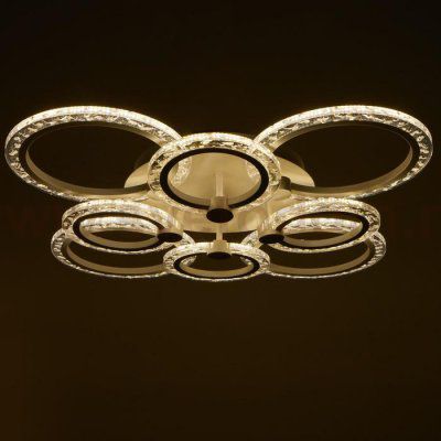 Люстра с ПДУ 71165/8 LED 160Вт диммер 3000-6000К белый 73х73х14,5 см