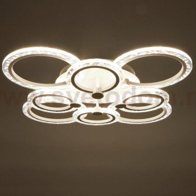 Люстра с ПДУ 71165/8 LED 160Вт диммер 3000-6000К белый 73х73х14,5 см