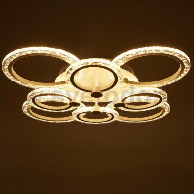 Люстра с ПДУ 71165/8 LED 160Вт диммер 3000-6000К белый 73х73х14,5 см