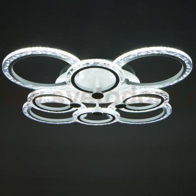 Люстра с ПДУ 71165/8 LED 160Вт диммер 3000-6000К белый 73х73х14,5 см