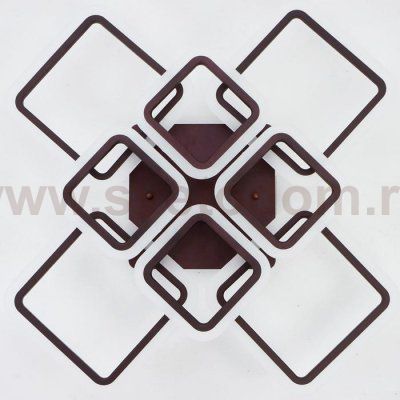 Люстра с ПДУ 71168/8 LED 192Вт диммер 3000-6000К кофе 74х74х13,5 см