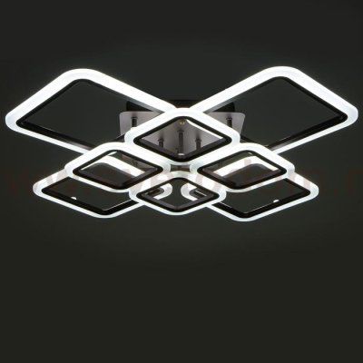 Люстра с ПДУ 71168/8 LED 192Вт диммер 3000-6000К кофе 74х74х13,5 см