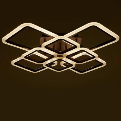 Люстра с ПДУ 71168/8 LED 192Вт диммер 3000-6000К кофе 74х74х13,5 см