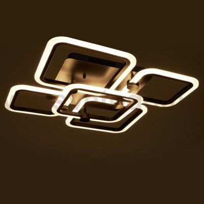 Люстра с ПДУ 71170/5 LED 144Вт диммер 3000-6000К черный 70х70х16 см