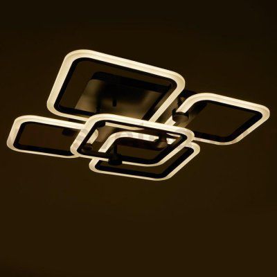 Люстра с ПДУ 71170/5 LED 144Вт диммер 3000-6000К черный 70х70х16 см