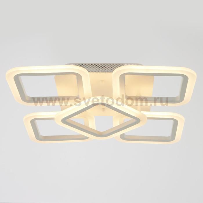 Люстра с ПДУ 71171/5 LED 90Вт диммер 3000-6000К белый 40,5х40,5х11,5 см