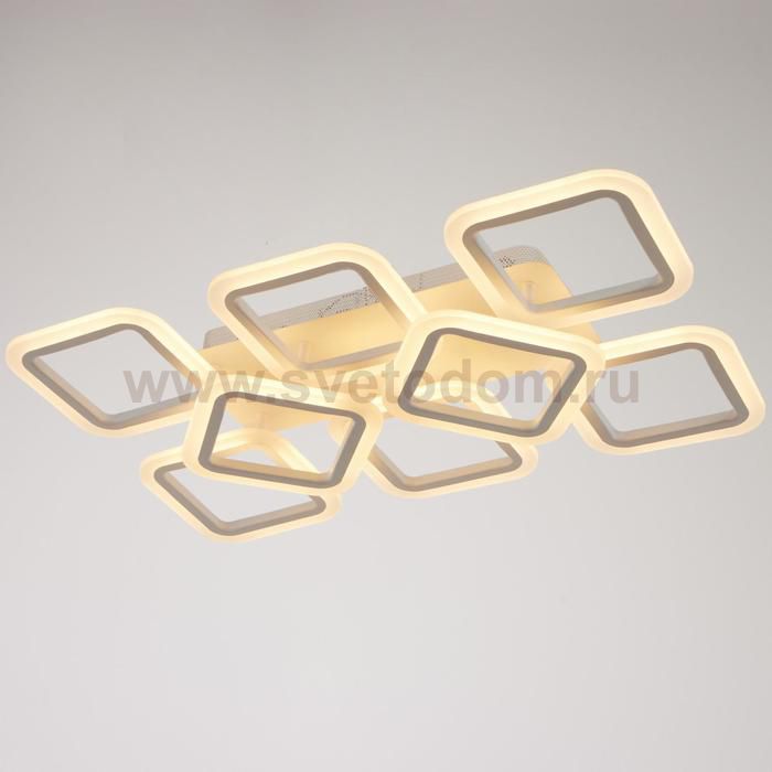 Люстра с ПДУ 71173/8 LED 144Вт диммер 3000-6000К белый 164,5х40,5х12 см