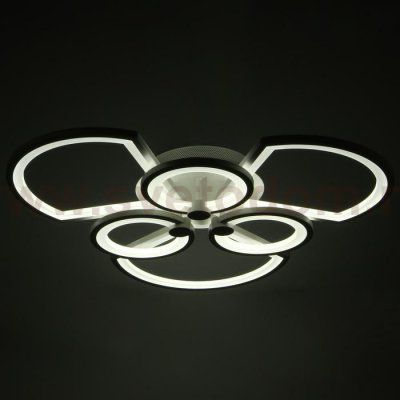 Люстра с ПДУ 71175/6 LED 174Вт диммер 3000-6000К белый 66х66х15 см