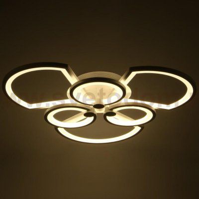 Люстра с ПДУ 71175/6 LED 174Вт диммер 3000-6000К белый 66х66х15 см