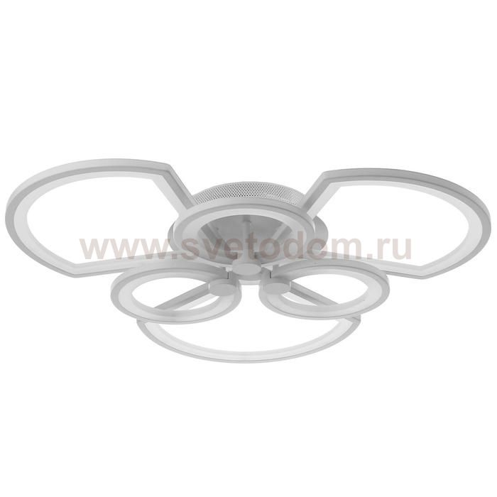 Люстра с ПДУ 71175/6 LED 174Вт диммер 3000-6000К белый 66х66х15 см