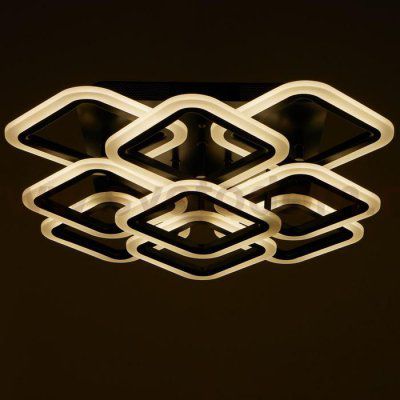 Люстра с ПДУ 71177/9 LED 162Вт диммер 3000-6000К черный 58х58х15,5 см