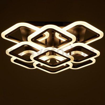 Люстра с ПДУ 71177/9 LED 162Вт диммер 3000-6000К черный 58х58х15,5 см