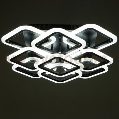 Люстра с ПДУ 71177/9 LED 162Вт диммер 3000-6000К черный 58х58х15,5 см