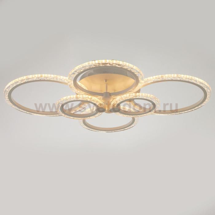 Люстра с ПДУ 71178/6 LED 144Вт диммер 3000-6000К белый 78,5х78,5х13,5 см