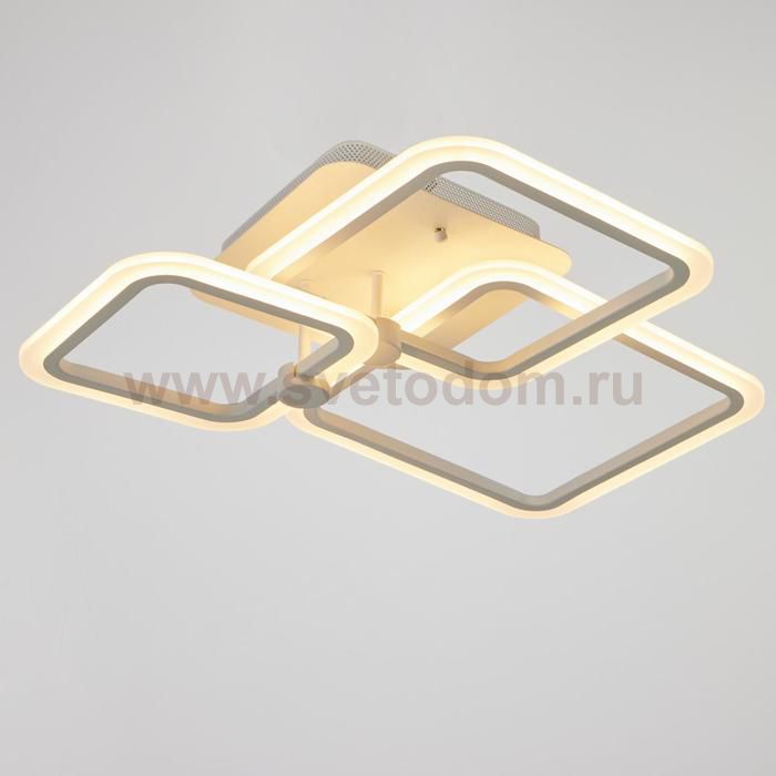 Люстра с ПДУ 71184/3 LED 76Вт диммер 3000-6000К белый 60х46х9 см