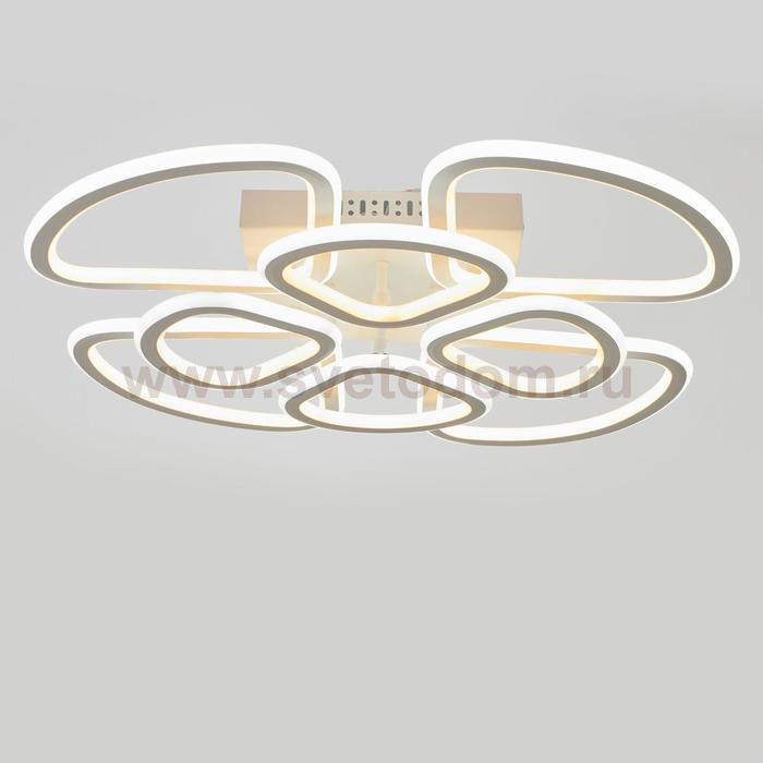 Люстра с ПДУ 71189/8 LED 216Вт диммер 3000-6000К белый 67х67х12,5 см
