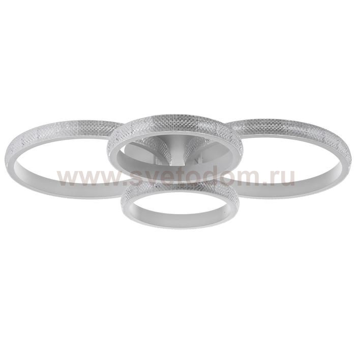 Люстра с ПДУ 88001/4 LED 148Вт 3000-6000К диммер белый 82х64х14 см