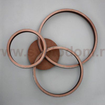 Люстра с ПДУ 88005/3 LED 125Вт 3000-6000К диммер кофе 83х64х19 см