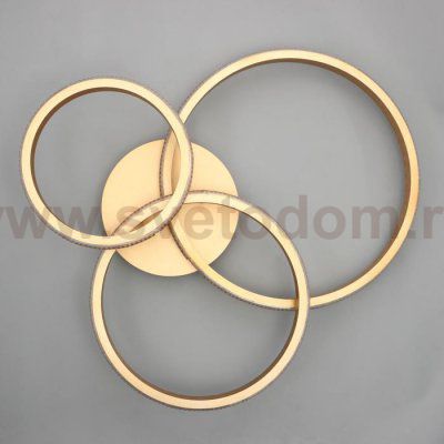 Люстра с ПДУ 88006/3 LED 125Вт 3000-6000К диммер золото 83х64х19 см