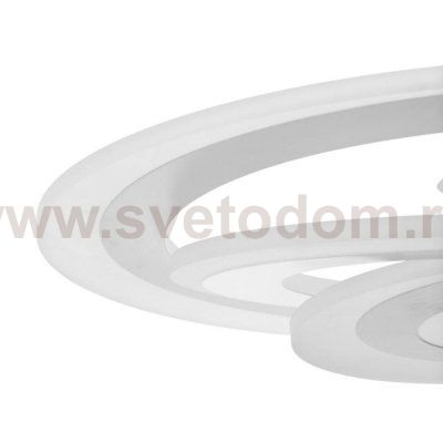 Люстра с ПДУ 88007/1 LED 120Вт 3000-6000К диммер белый 54х54х13 см